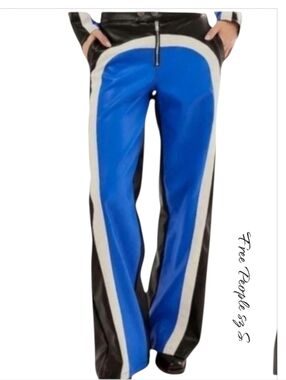 New Free People straight fit vegan Leather Pants sz S